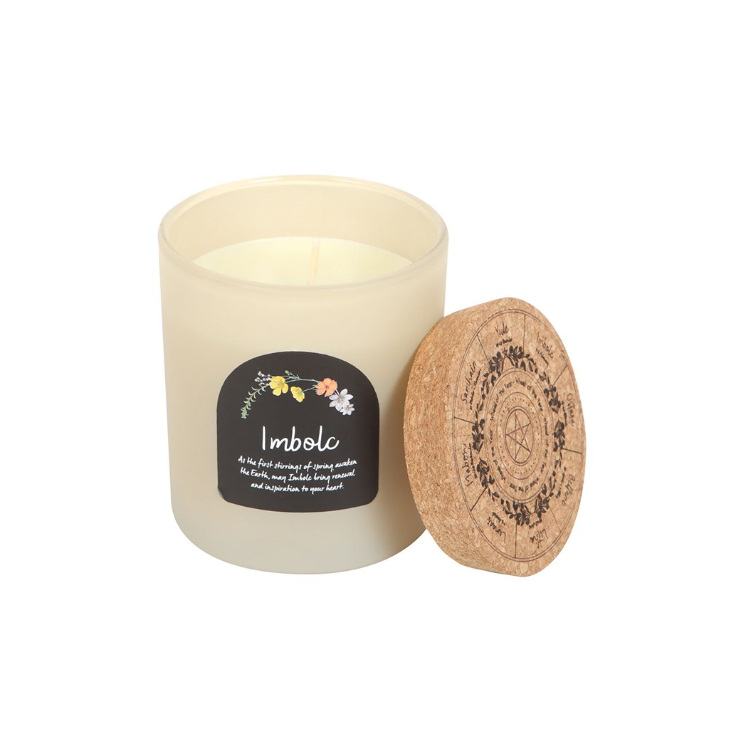 Imbolc Spiced Vanilla Wheel of the Year Candle - Image 3