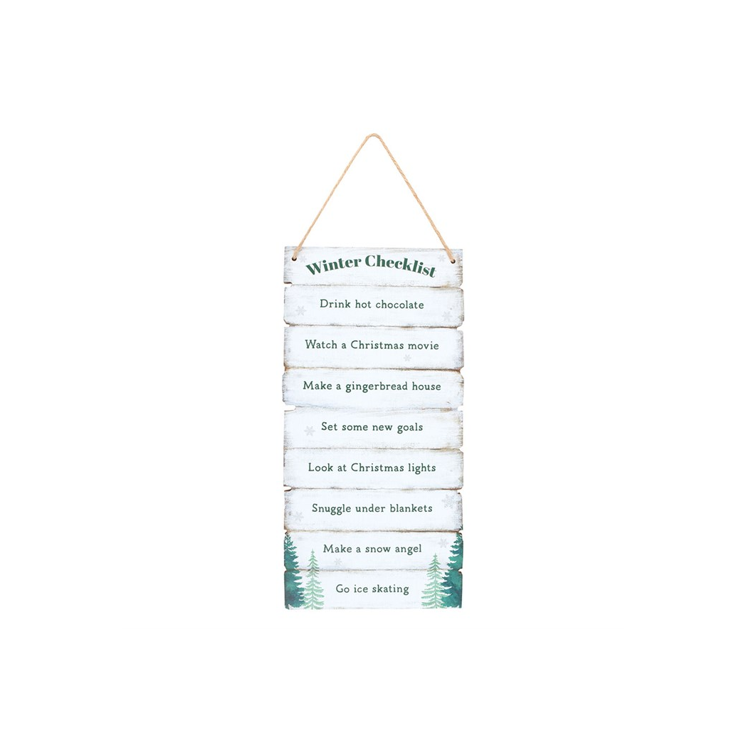 Winter Wonderland Checklist Hanging Sign - Image 2
