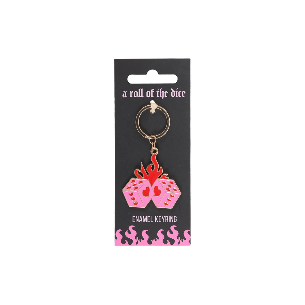Flaming Dice Keyring - Image 2