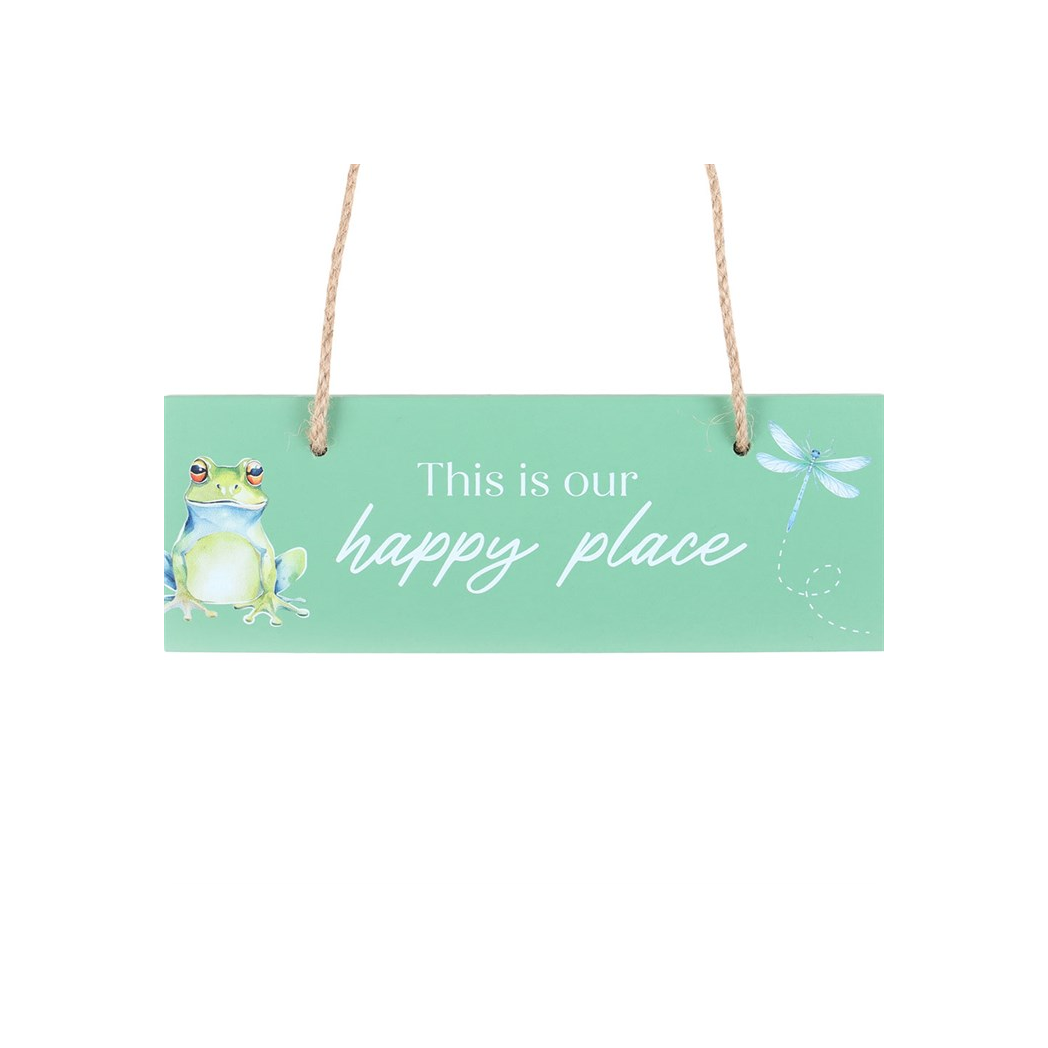 Light Green This is Our Happy Place Hanging Sign - Image 3