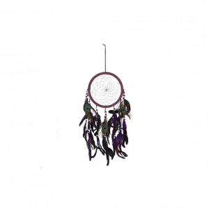 Purple Peacock Feather Dreamcatcher