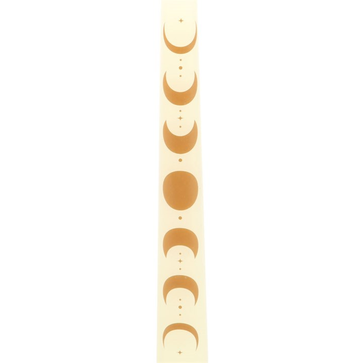 Set of 3 Off White Moon Phases Taper Dinner Candles - Image 4