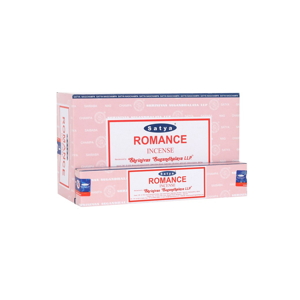 12 Packs of Romance Incense Sticks by Satya