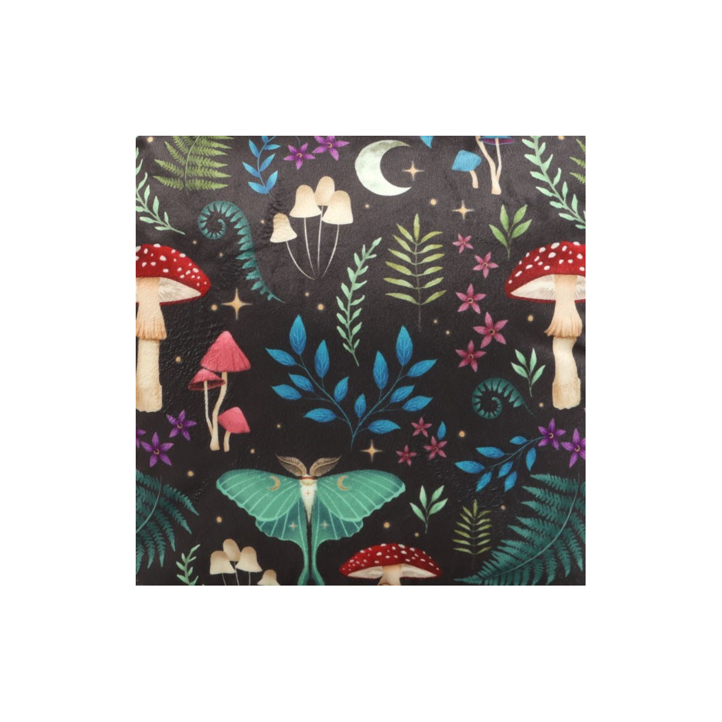 35cm Square Dark Forest Print Cushion - Image 3