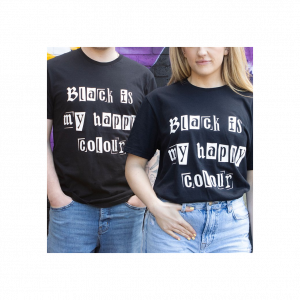 Black is My Happy Colour Unisex T-shirt Size XL