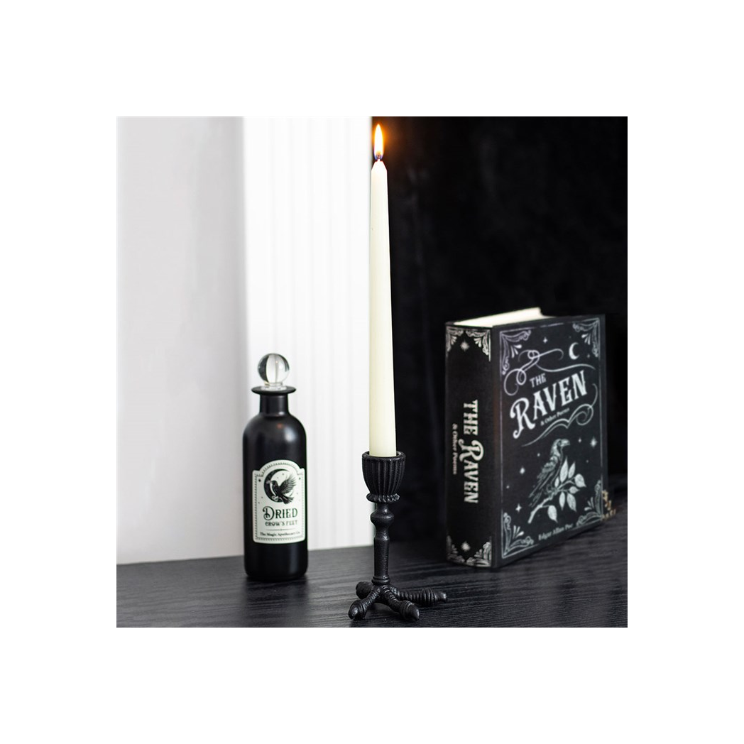 Raven Claw Taper Candle Holder