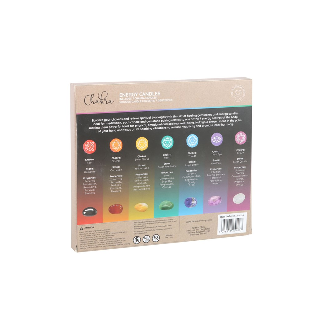 Chakra Energy Candle and Crystal Gift Set - Image 2