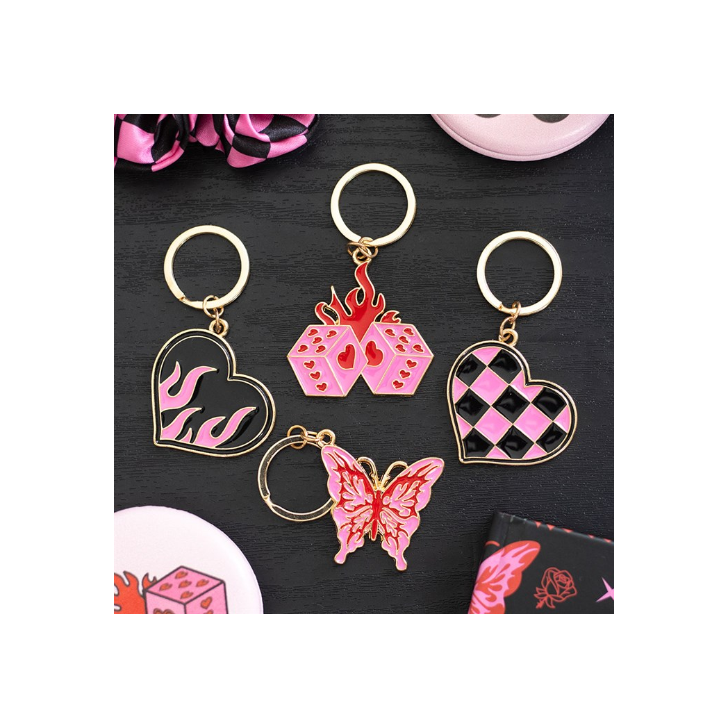 Flaming Dice Keyring - Image 5