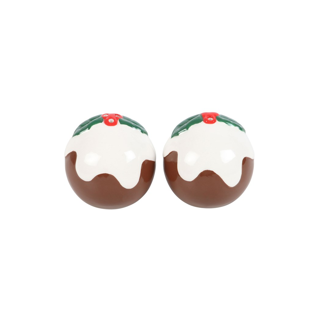 Christmas Pudding Salt and Pepper Shakers - Image 2