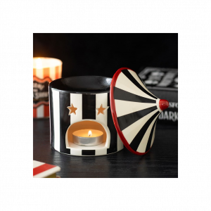 Black Striped Circus Tent Oil Burner