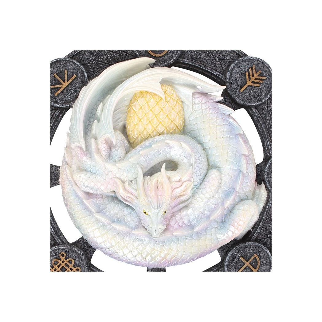Ostara Dragon Resin Wall Plaque by Anne Stokes - Image 2
