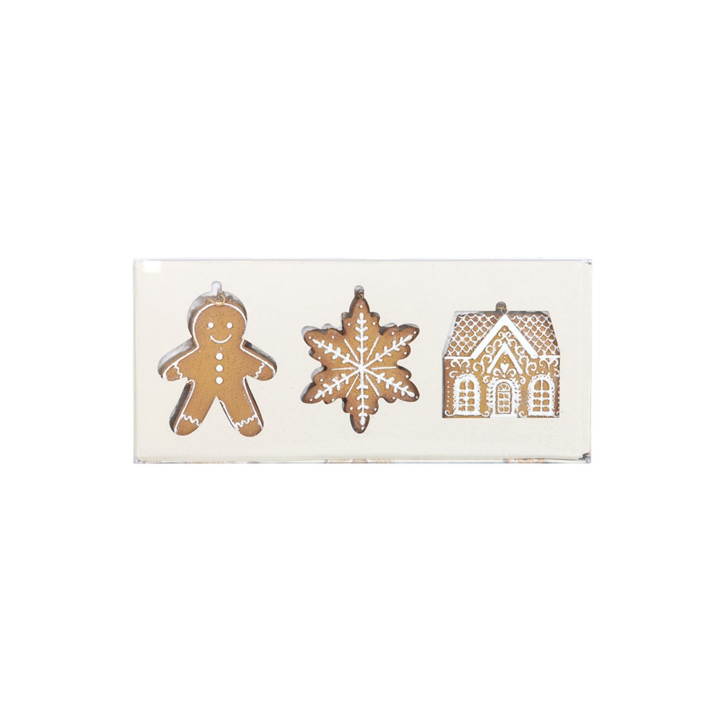 Set of 3 Hanging Gingerbread Decorations - Image 3