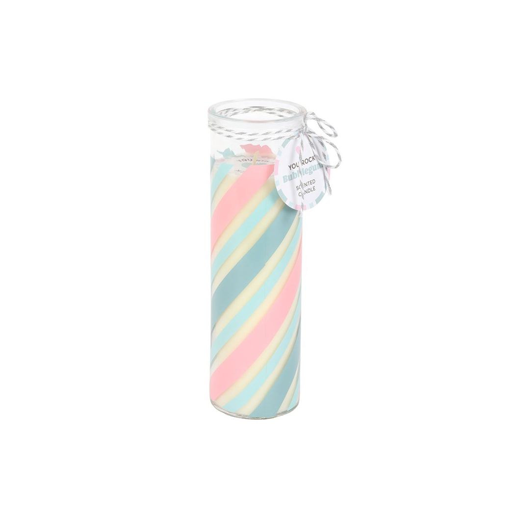 Candy Stripe Bubblegum Tube Candle - Image 2