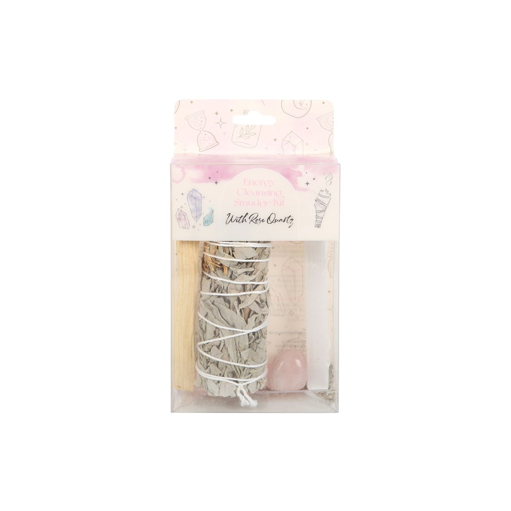 Smudge Kit with Rose Quartz Crystal - Image 2