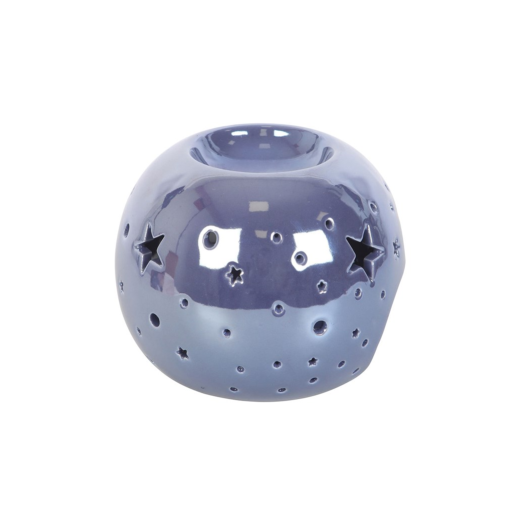 Purple Iridescent Star Oil Burner and Wax Warmer - Image 4
