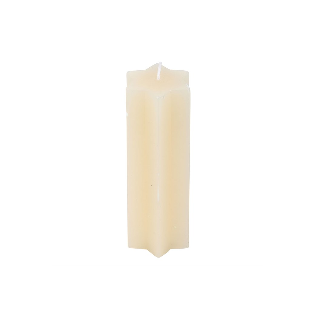 Cream Starry Night Star Shaped Taper Candle - Image 3