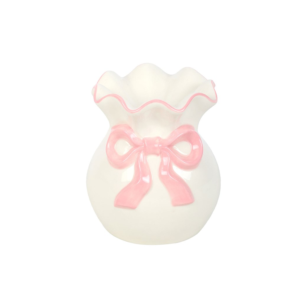 White and Pink Bow Oil Burner - Image 2
