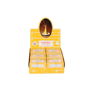 Set of 12 Packets of Sandalwood Dhoop Cones by Satya