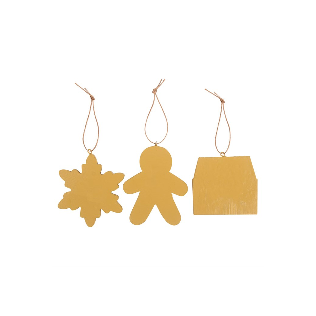 Set of 3 Hanging Gingerbread Decorations - Image 2