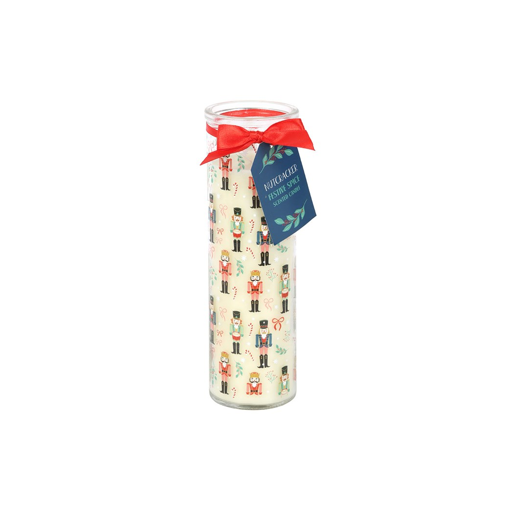 Nutcracker Print Festive Spice Tube Candle - Image 2