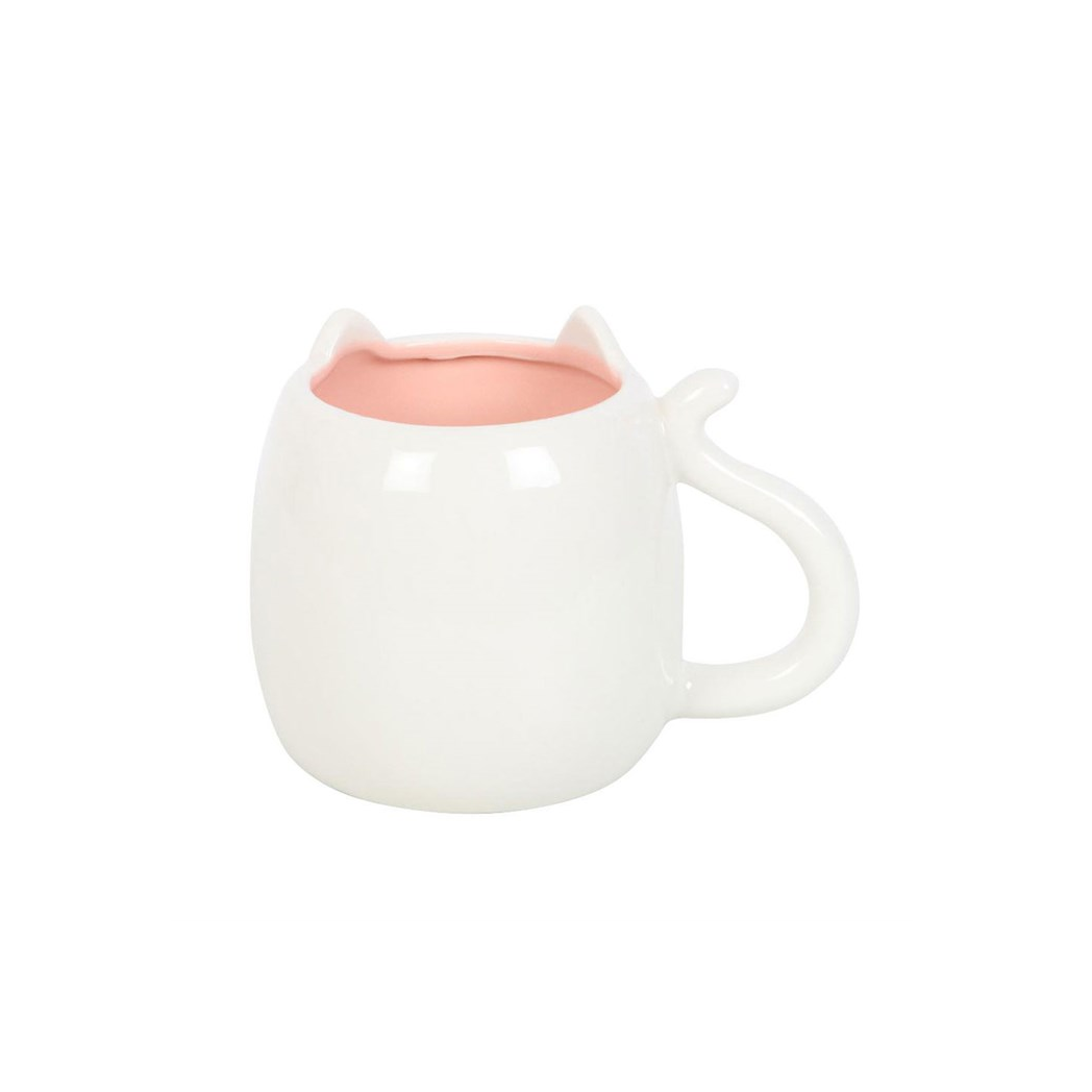 White Cat Shaped Mug - Image 4