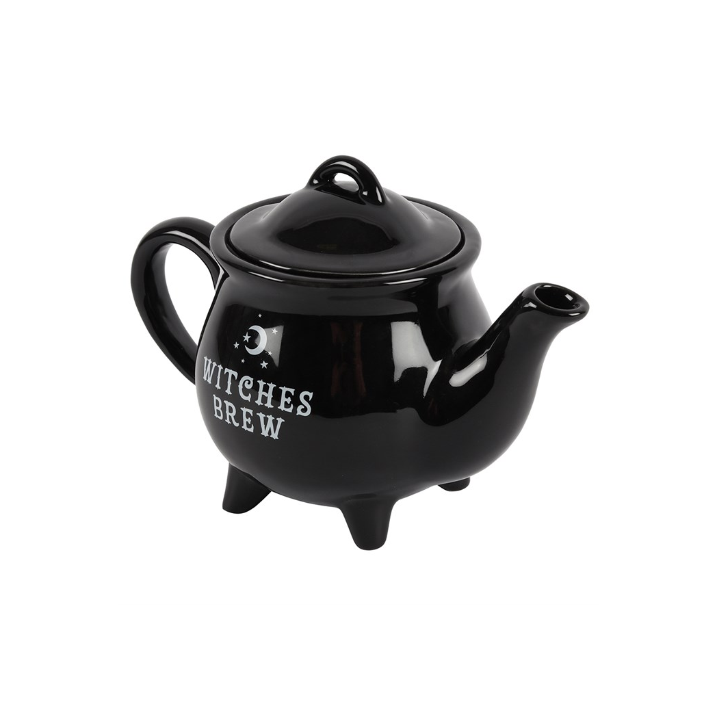 Witches Brew Black Ceramic Tea Pot - Image 2