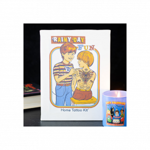 19x25cm Rainy Day Fun Canvas Plaque by Steven Rhodes