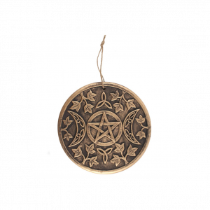 Bronze Terracotta Triple moon plaque