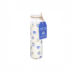 All Seeing Eye White Sage Tube Candle