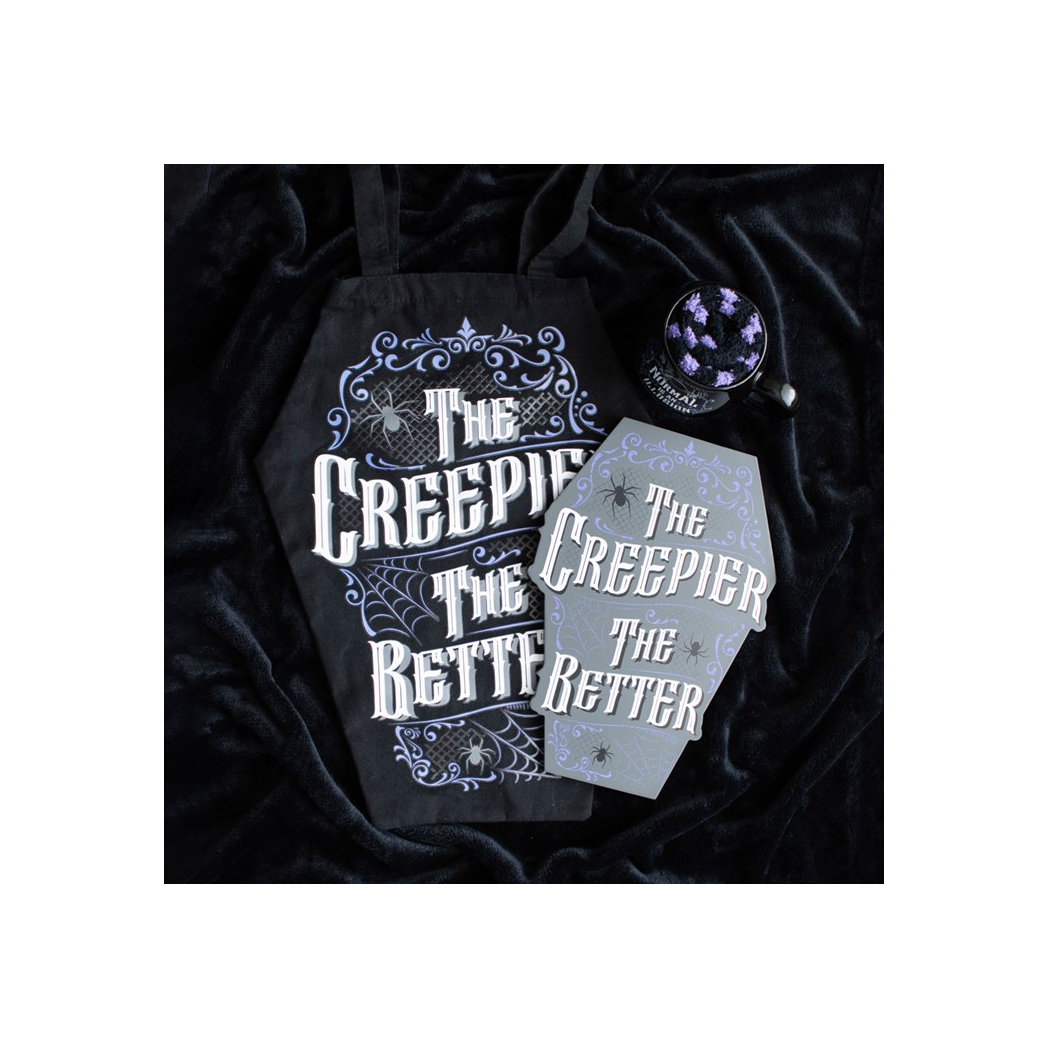 The Creepier the Better Coffin Shaped Sign - Image 5