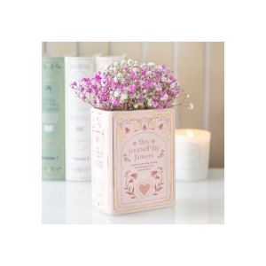 Pink Book Shaped Vase