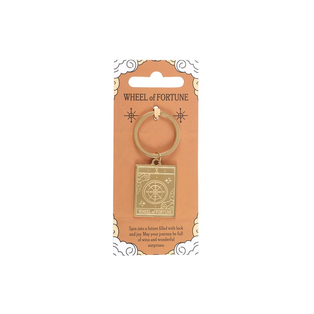 The Wheel of Fortune Vintage Tarot Keyring - Image 2