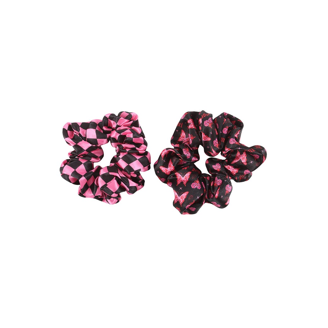 Set of 2 Rebel Butterfly and Checkerboard Hair Scrunchies - Image 3
