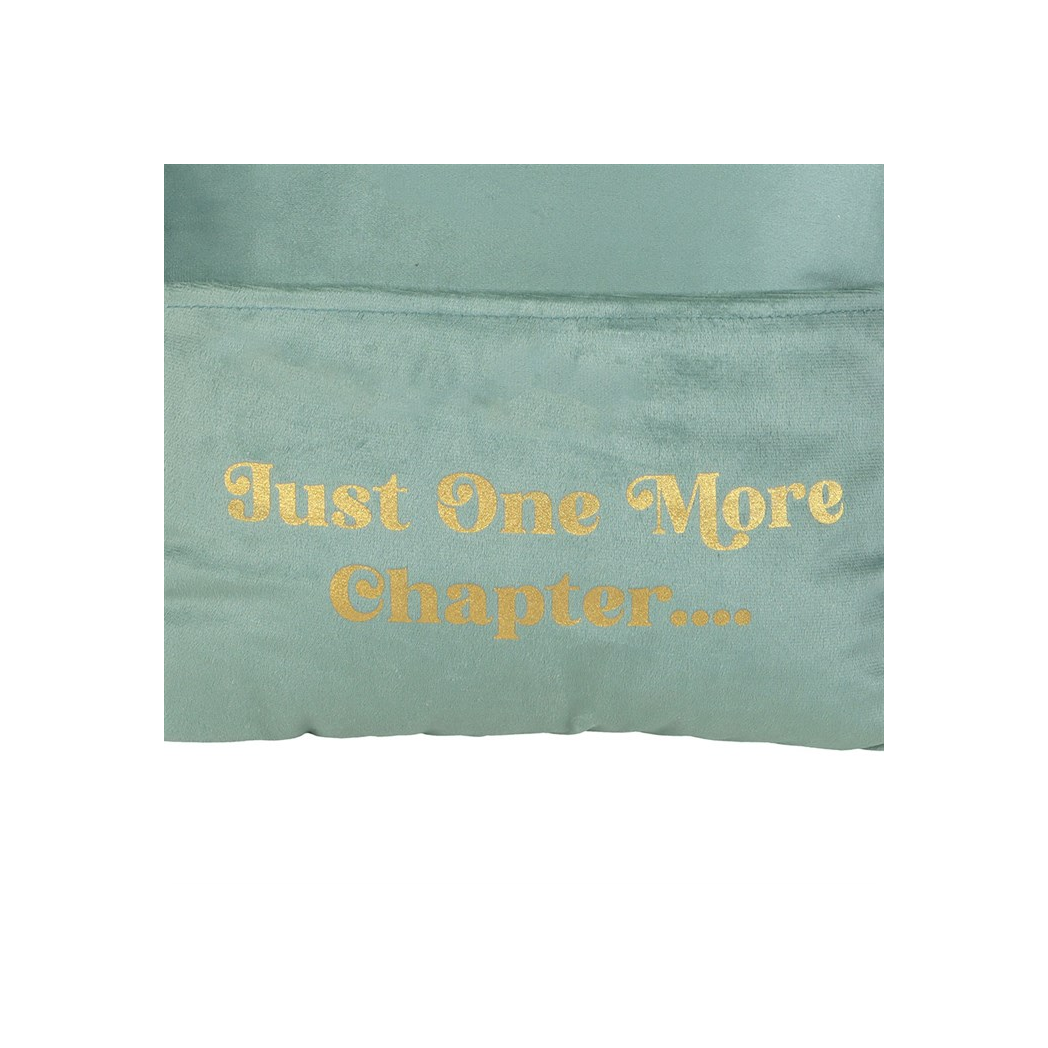 Just One More Chapter Cushion with Book Pocket - Image 3