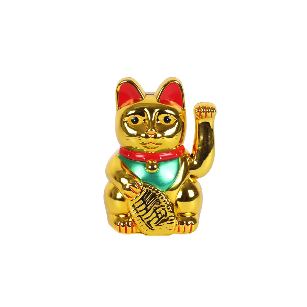 6 Inch Gold Money Cat
