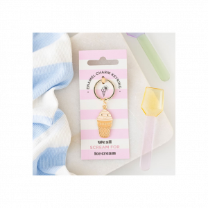 Ice Cream Cone Keyring