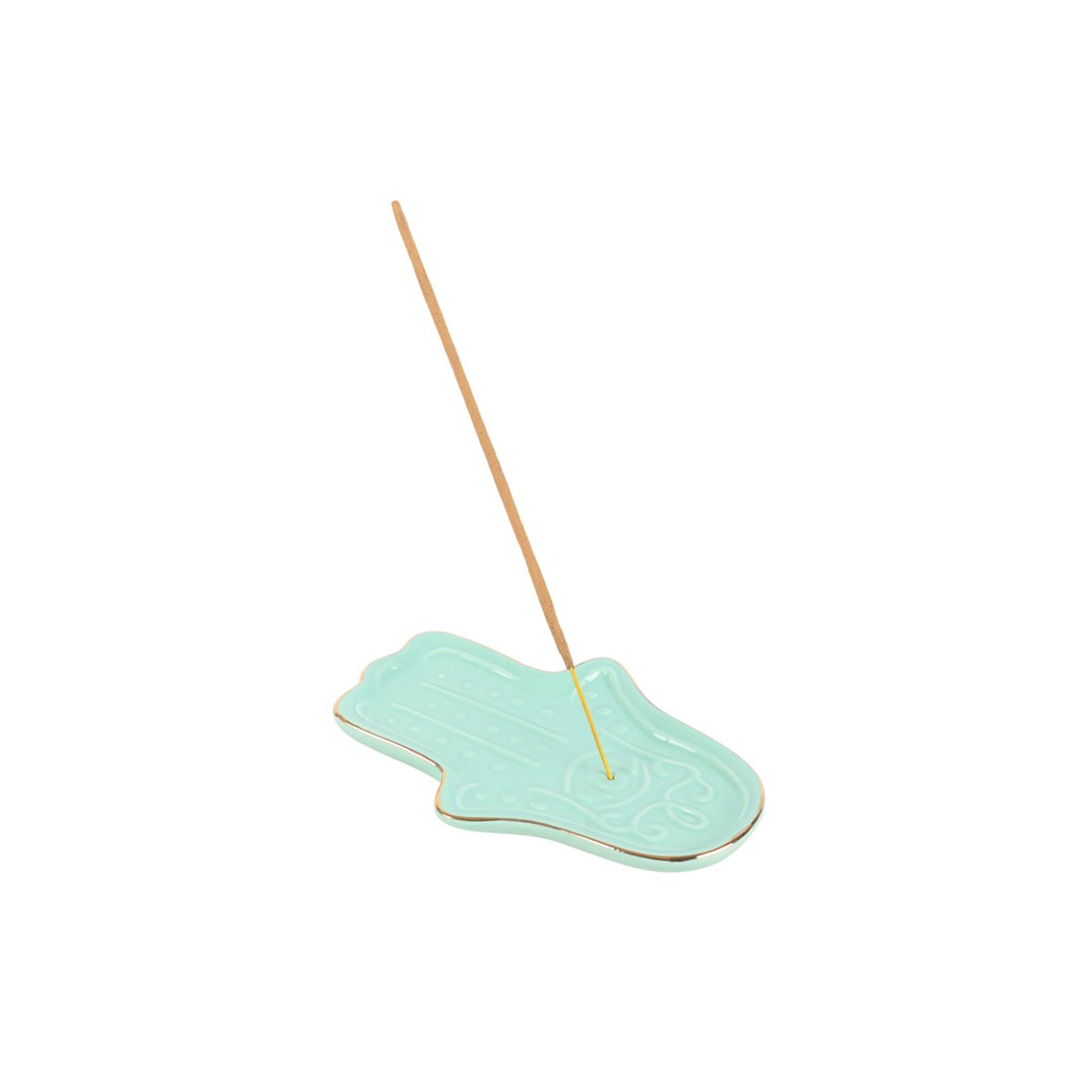 Blue Hamsa Hand Incense Stick Holder - Image 2