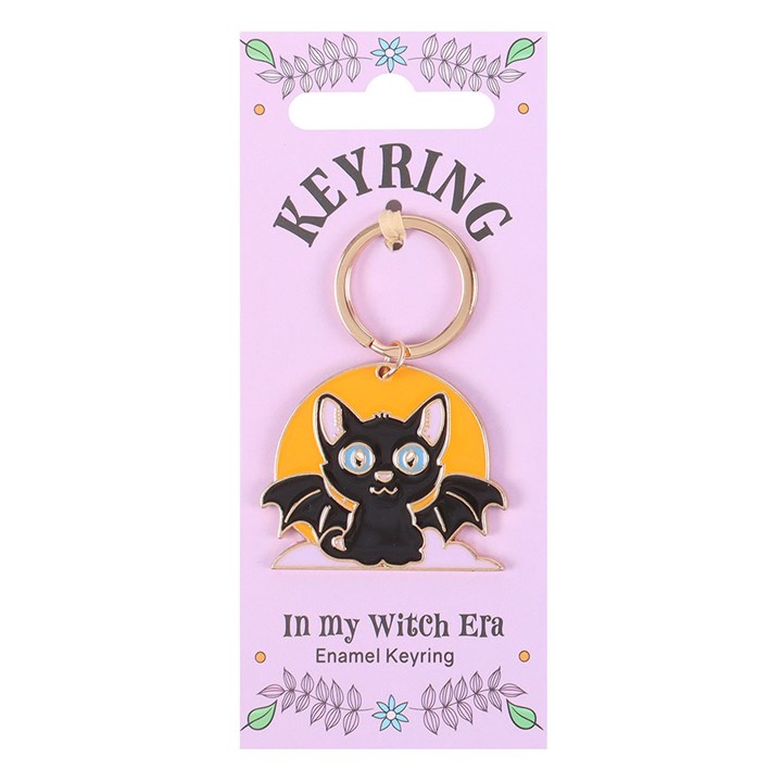 In My Witch Era Cat and Moon Enamel Keyring - Image 2