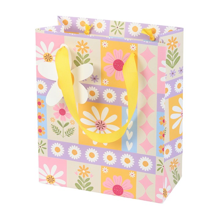 23cm Floral Patchwork Print Gift Bag - Image 2