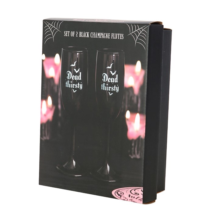 Set of 2 Dead Thirsty Champagne Flutes - Image 5