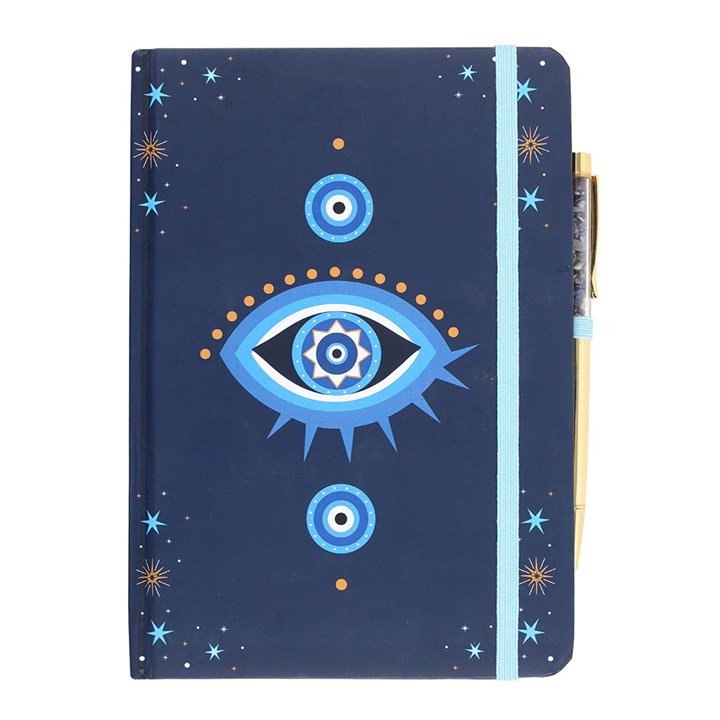 All Seeing Eye A5 Notebook with Crystal Chip Pen - Image 2