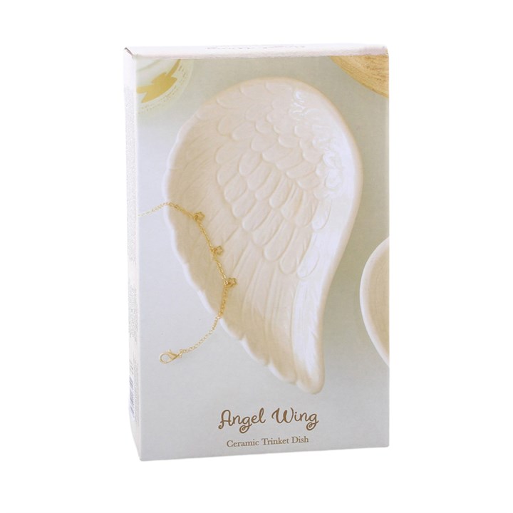 Off White Angel Wing Trinket Dish - Image 5