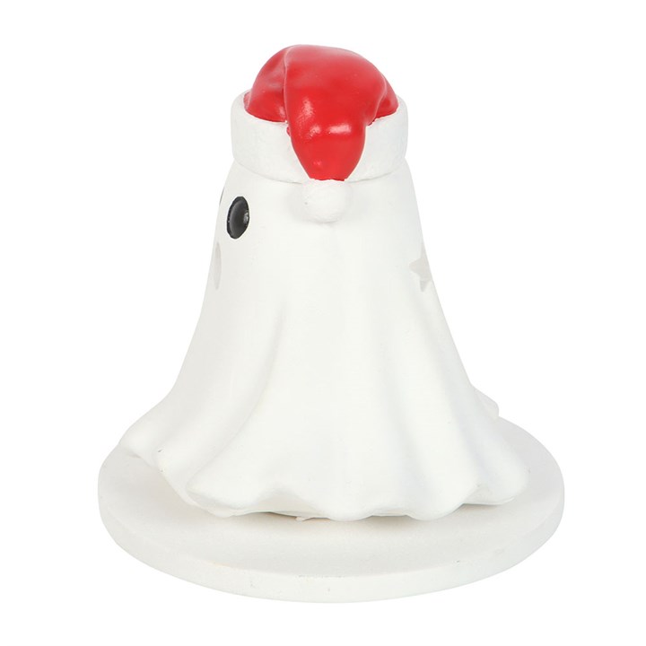 Ghost with Santa Hat Tealight and Incense Cone Holder - Image 4