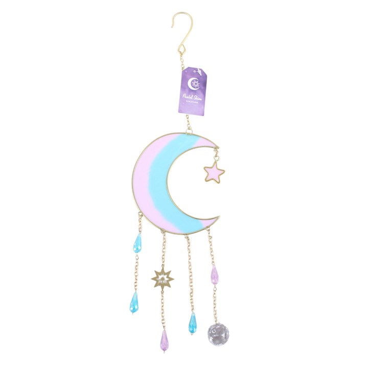 Iridescent Crescent Moon Suncatcher - Image 2