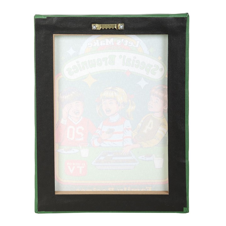 19x25cm Let's Make Brownies Canvas Plaque by Steven Rhodes - Image 4