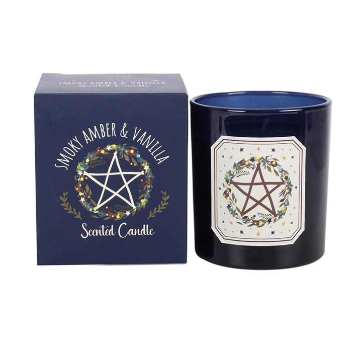 Solstice Wreath Smoky Amber & Vanilla Candle - Image 2