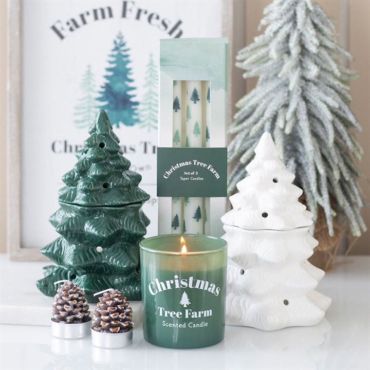 White Fir Tree Oil Burner and Wax Warmer - Image 6