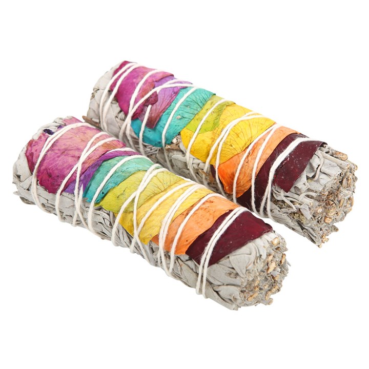 Set of 2 Rose Petal Sage Smudge Wands - Image 5