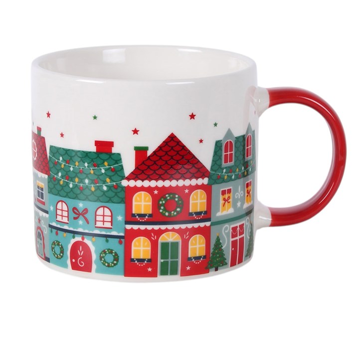Christmas Street Print Mug - Image 2