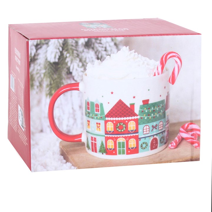 Christmas Street Print Mug - Image 5